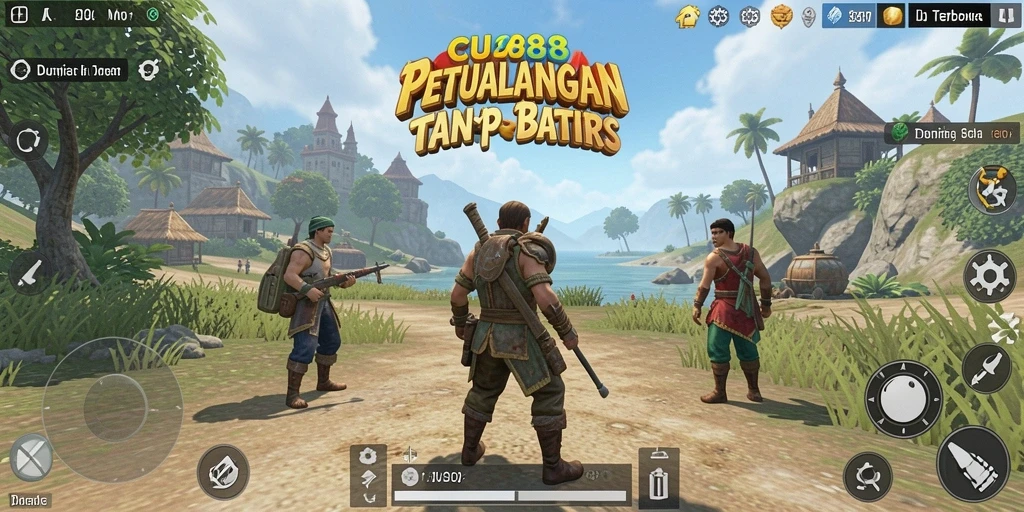 Screenshot CU888 menunjukkan petualangan mendalam dalam dunia terbuka yang menakjubkan.