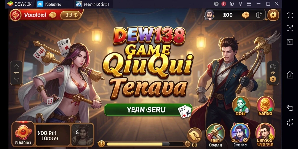 Tampilan gameplay QiuQiu yang seru dari DEWI138.
