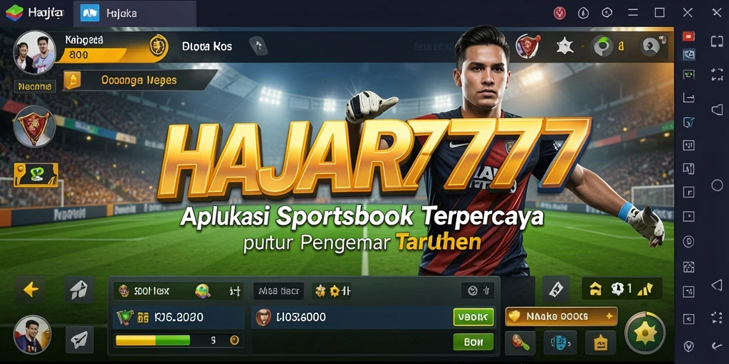 Tampilan gameplay menarik dari aplikasi Sportsbook HAJAR777.