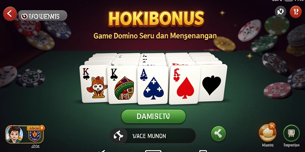 Tampilan gameplay seru dalam HOKIBONUS yang memikat.