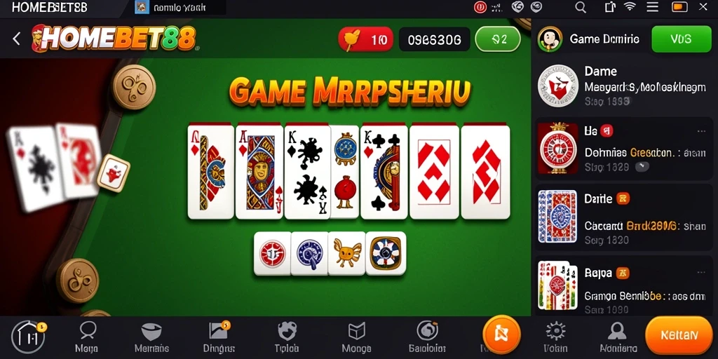 Screenshot utama yang menampilkan gameplay seru dari permainan Domino.
