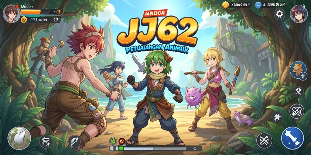 Tampilan gameplay JJ62 yang penuh warna dan imersif.