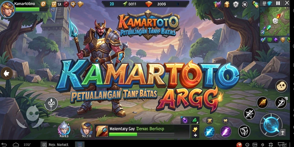 Tampilan gameplay KAMARTOTO yang seru dalam dunia ARPG.