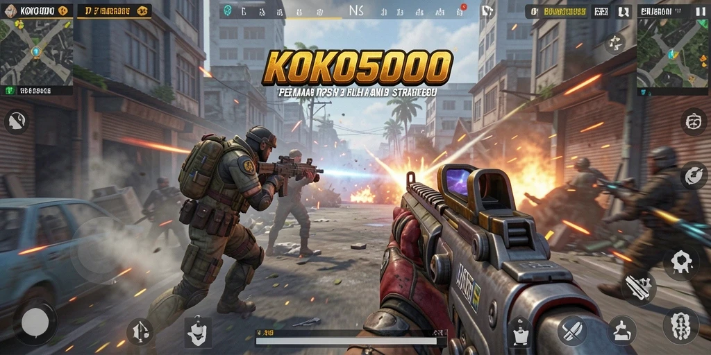 Tampilan gameplay menarik dari KOKO5000 yang intens dan memikat.