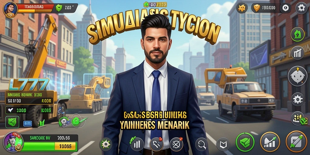 Tampilan gameplay L777 yang menampilkan simulasi bisnis yang menarik.