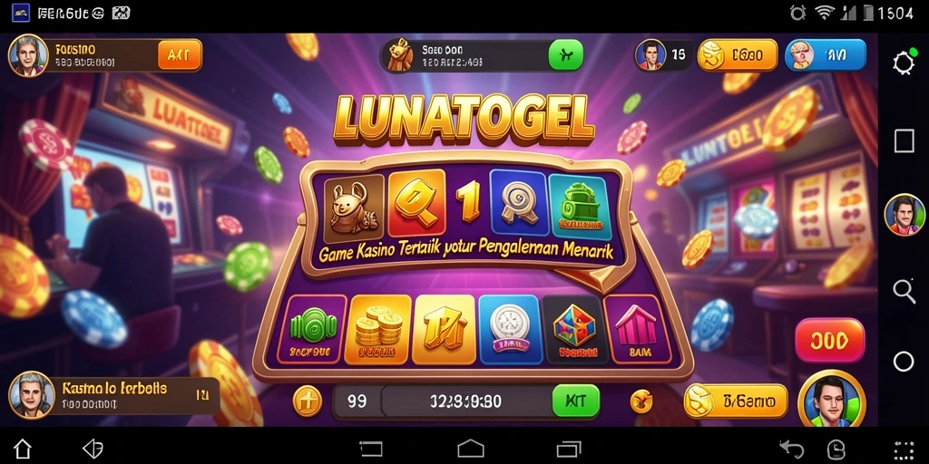 Tampilan menarik dari gameplay LUNATOGEL yang mendebarkan.