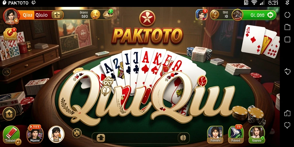 Tampilan grafik PAKTOTO dengan gameplay QiuQiu yang mendebarkan.