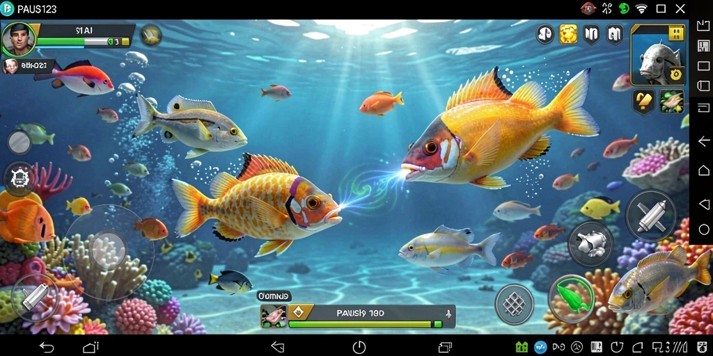 Tampilan gameplay PAUS123 yang penuh warna dan menarik.