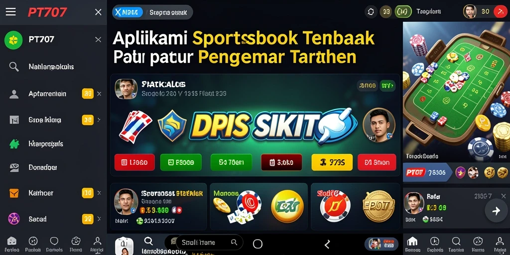Tampilan gameplay sportsbook PT707 yang menawan dan interaktif.