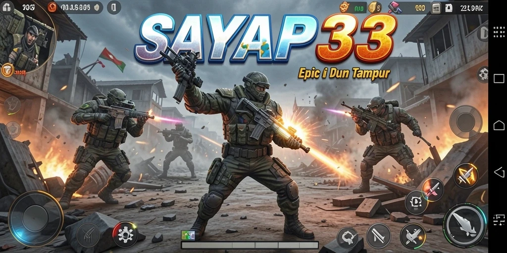 Tampilan seru saat pertarungan epik dalam SAYAP33.