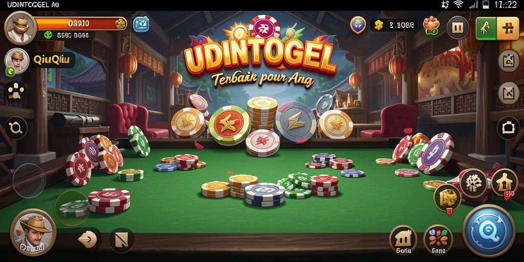Screenshot gameplay QiuQiu di UDINTOGEL yang menarik.